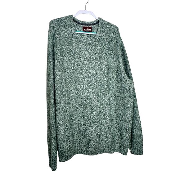Alesbury Cable Knit Crewneck Pullover Sweater in Jungle Green NWT Size 2XL - Picture 1 of 9